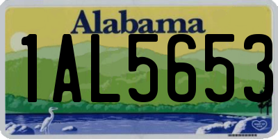 AL license plate 1AL5653