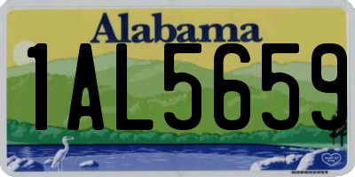 AL license plate 1AL5659
