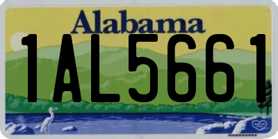 AL license plate 1AL5661