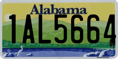 AL license plate 1AL5664