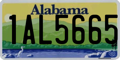 AL license plate 1AL5665