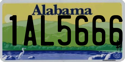 AL license plate 1AL5666