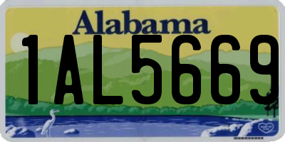 AL license plate 1AL5669