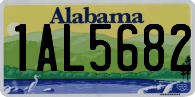 AL license plate 1AL5682