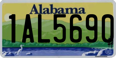 AL license plate 1AL5690