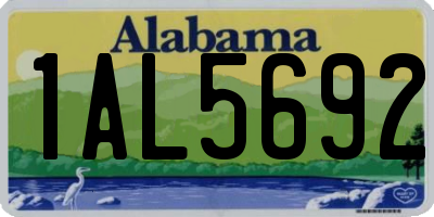 AL license plate 1AL5692