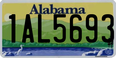 AL license plate 1AL5693