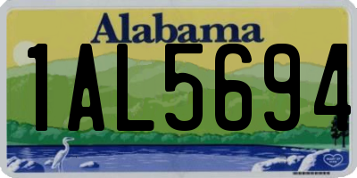 AL license plate 1AL5694