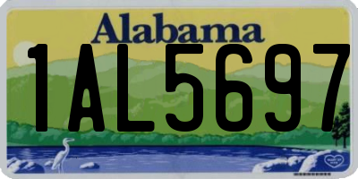 AL license plate 1AL5697