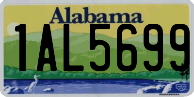 AL license plate 1AL5699