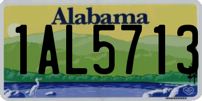 AL license plate 1AL5713