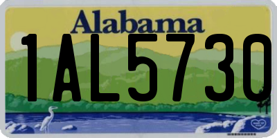 AL license plate 1AL5730