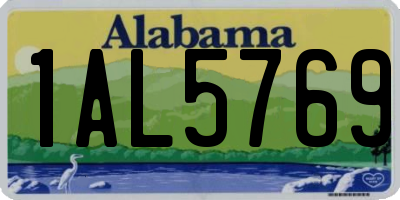 AL license plate 1AL5769