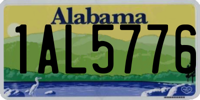 AL license plate 1AL5776