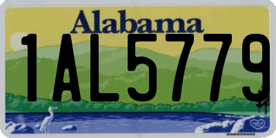AL license plate 1AL5779