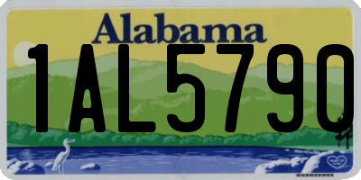 AL license plate 1AL5790
