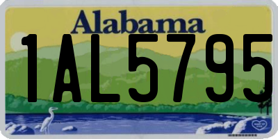 AL license plate 1AL5795