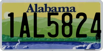 AL license plate 1AL5824