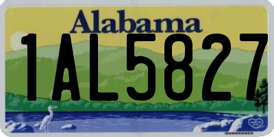 AL license plate 1AL5827