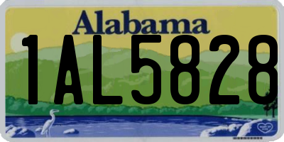 AL license plate 1AL5828