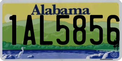 AL license plate 1AL5856