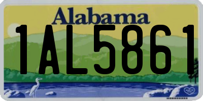 AL license plate 1AL5861