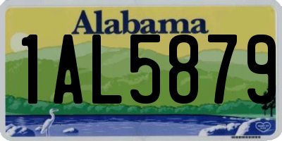 AL license plate 1AL5879
