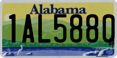 AL license plate 1AL5880