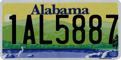AL license plate 1AL5887