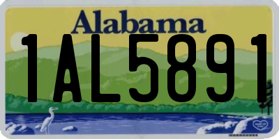 AL license plate 1AL5891