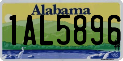 AL license plate 1AL5896