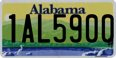AL license plate 1AL5900