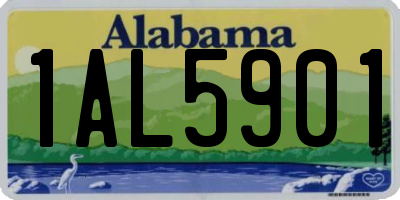 AL license plate 1AL5901