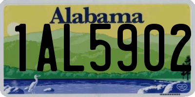 AL license plate 1AL5902