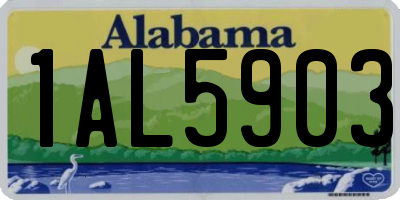 AL license plate 1AL5903