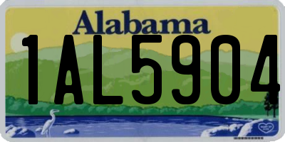 AL license plate 1AL5904