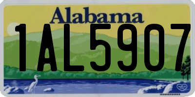 AL license plate 1AL5907