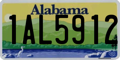 AL license plate 1AL5912