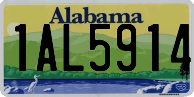 AL license plate 1AL5914