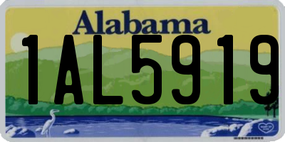 AL license plate 1AL5919