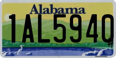 AL license plate 1AL5940
