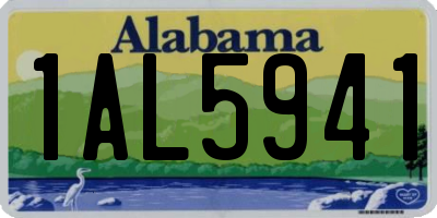 AL license plate 1AL5941