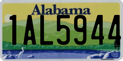 AL license plate 1AL5944