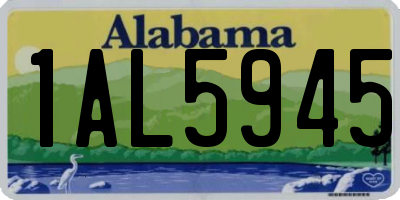 AL license plate 1AL5945