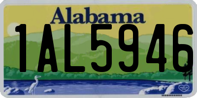 AL license plate 1AL5946