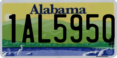 AL license plate 1AL5950