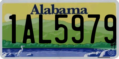 AL license plate 1AL5979