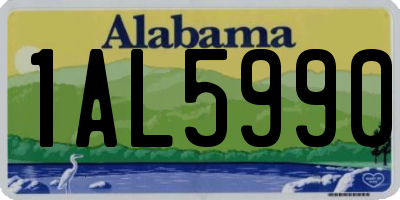 AL license plate 1AL5990