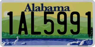 AL license plate 1AL5991