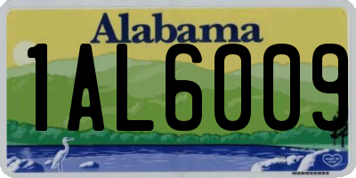 AL license plate 1AL6009